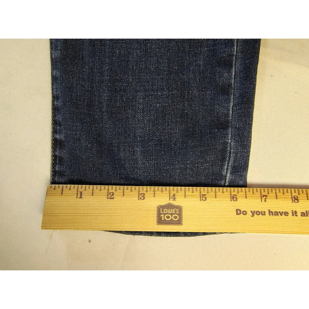 Lucky Brand 121 Slim Straight Mens Jeans 29x32 Dark Wash Blue Denim Stretch